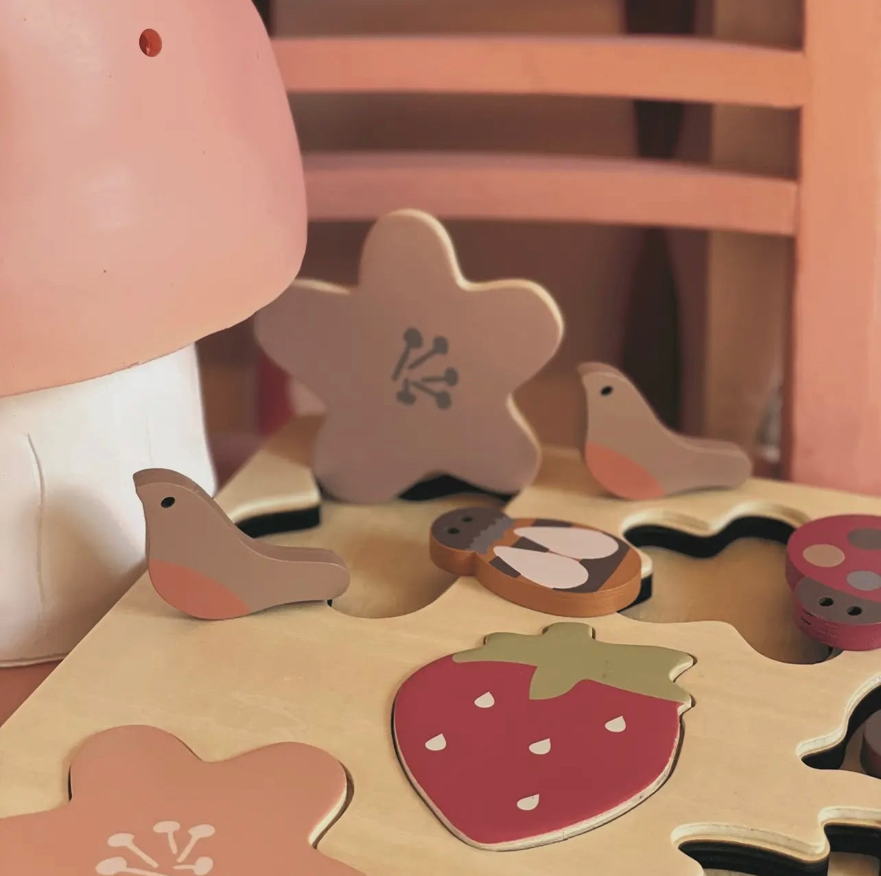 Strawberry  Wooden Puzzle