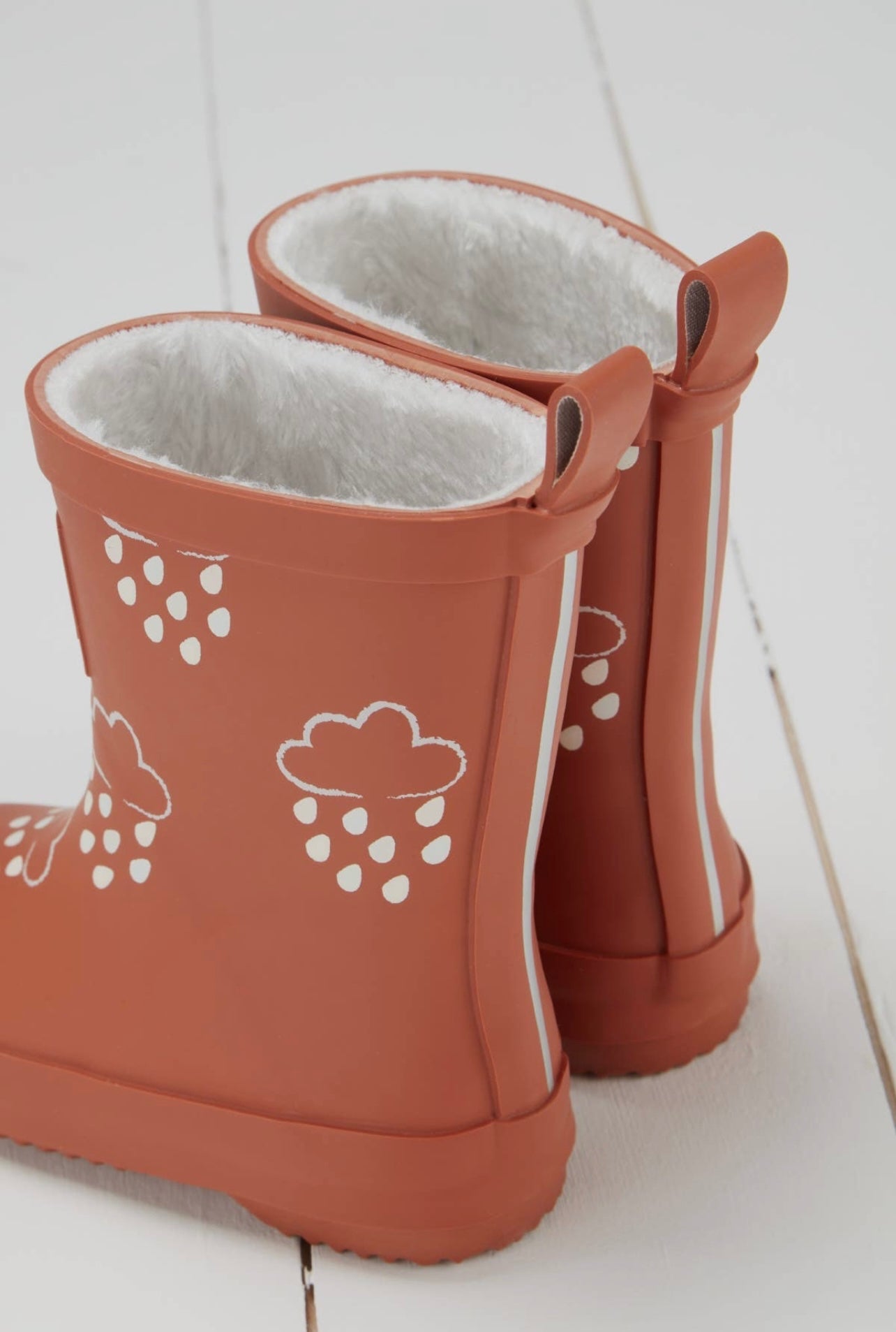 Colour Changing Wellies in Burnt Orange