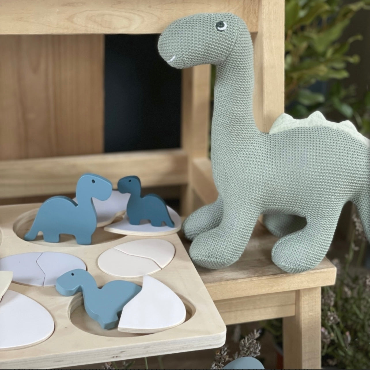 Dinosaur Eggs Wooden Puzzle