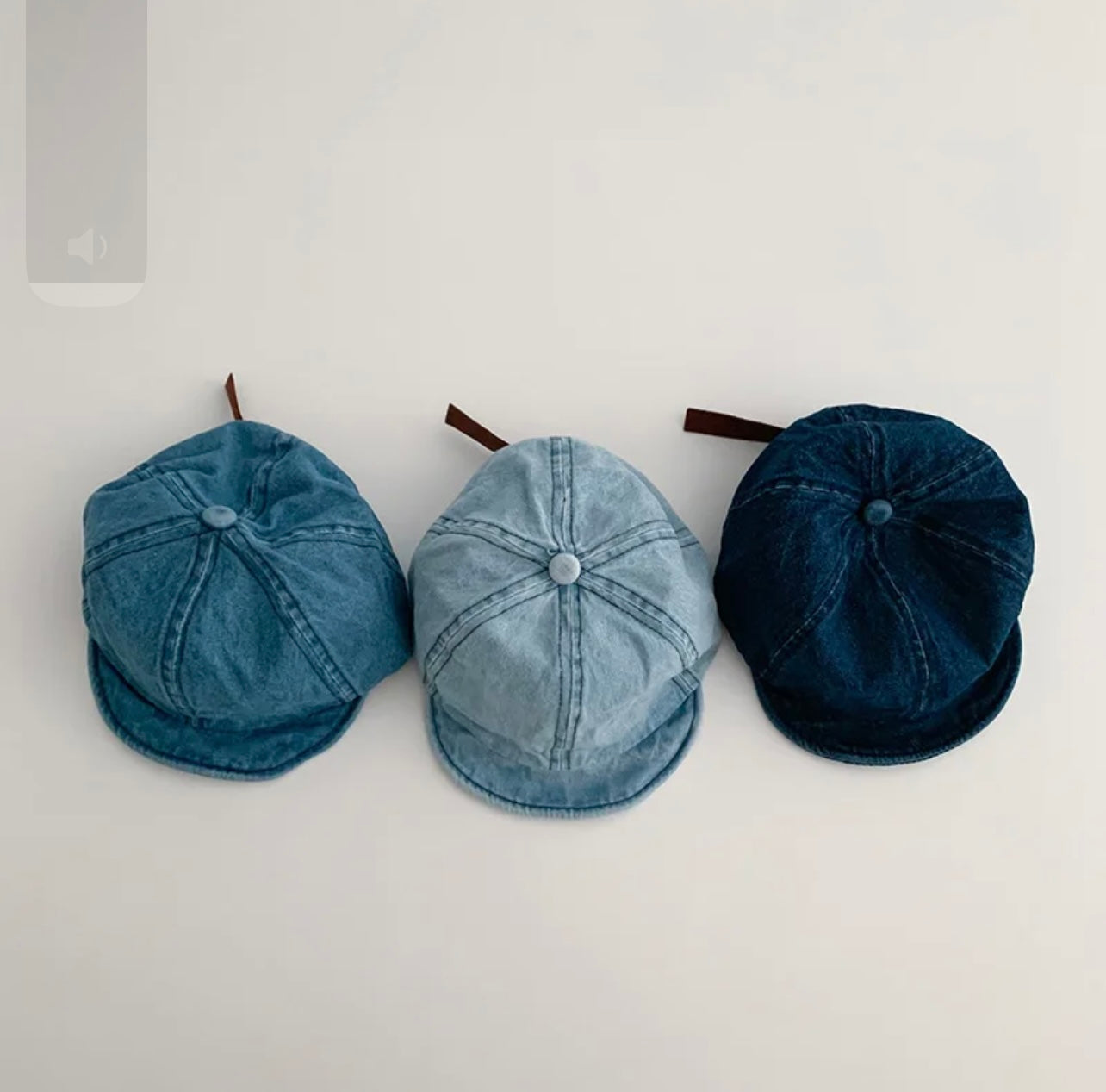 Denim Peaked Cap