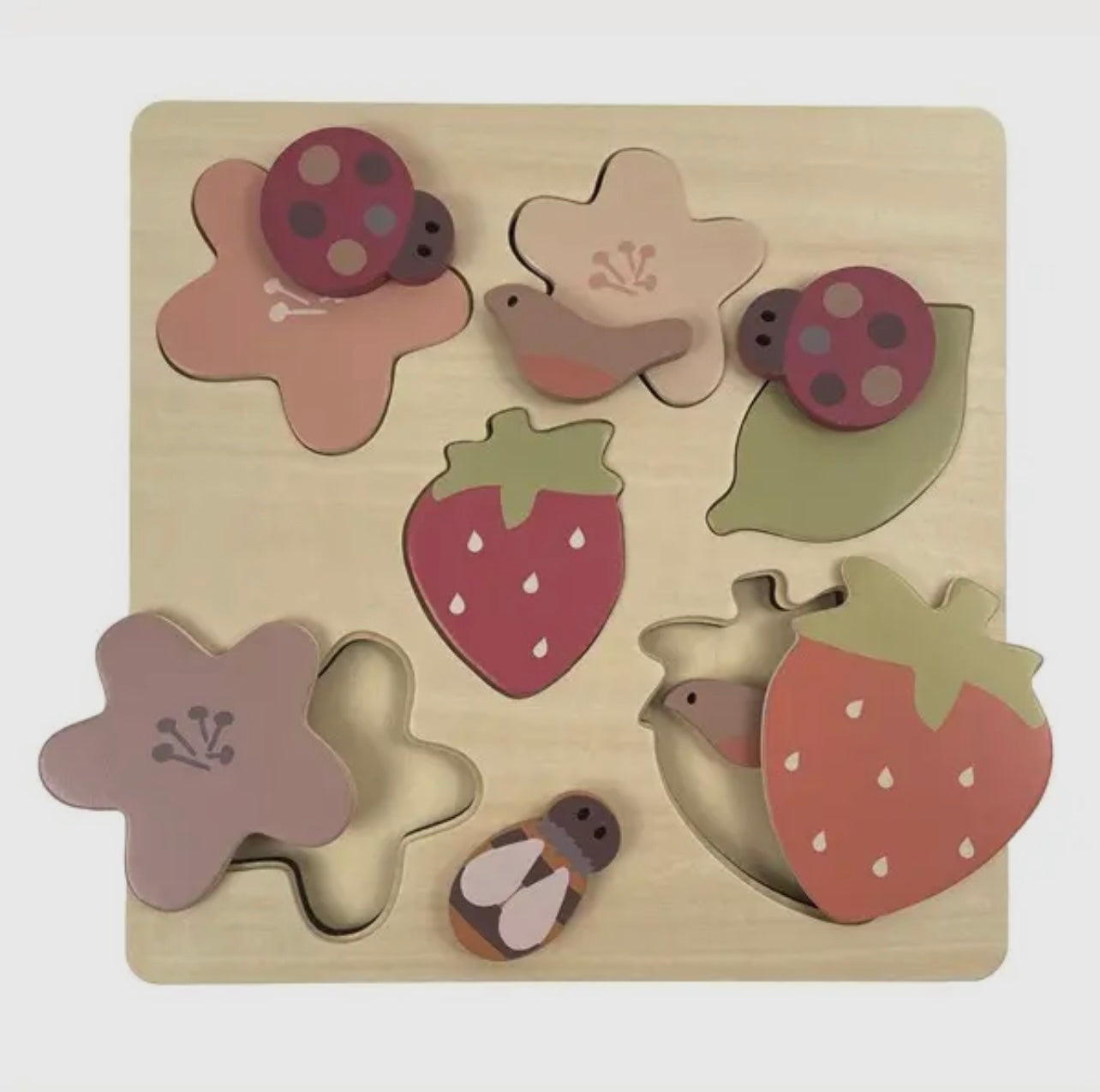 Strawberry  Wooden Puzzle