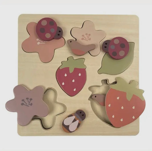 Strawberry  Wooden Puzzle