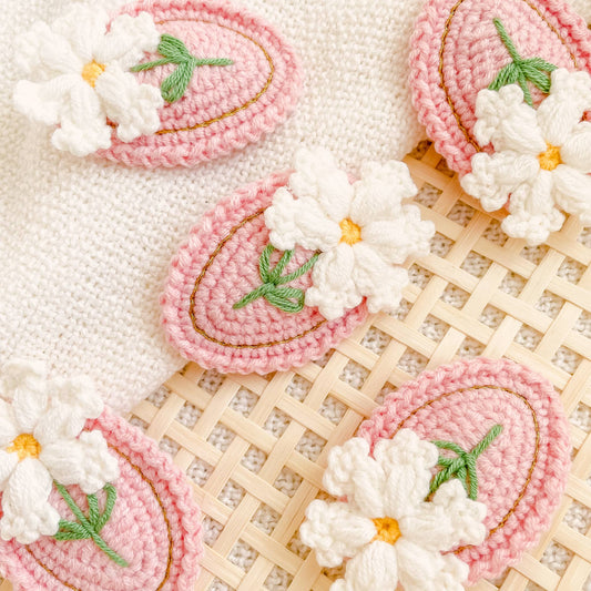Flower Crochet Hair Clips