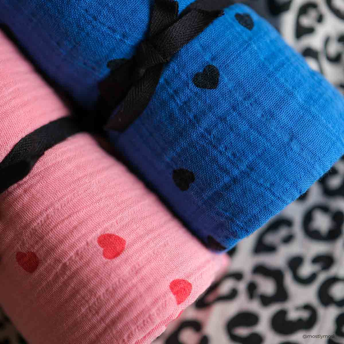 Muslin - Blue Hearts