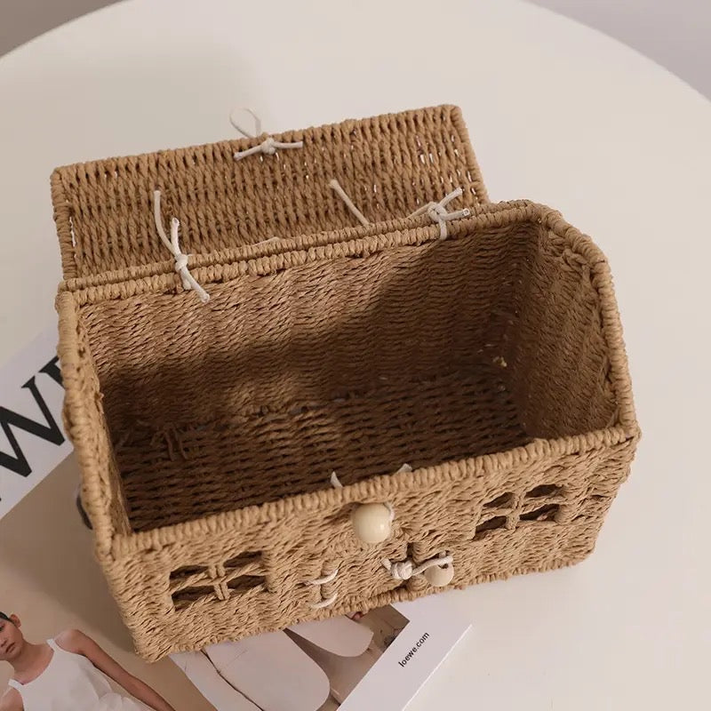 Wicker House Play Basket
