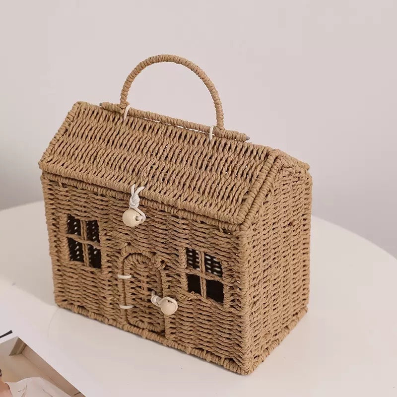 Wicker House Play Basket
