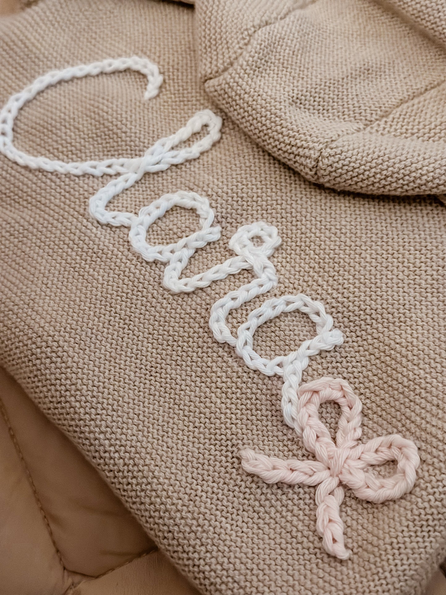 0-1 month- Personalised Baby Cardigan