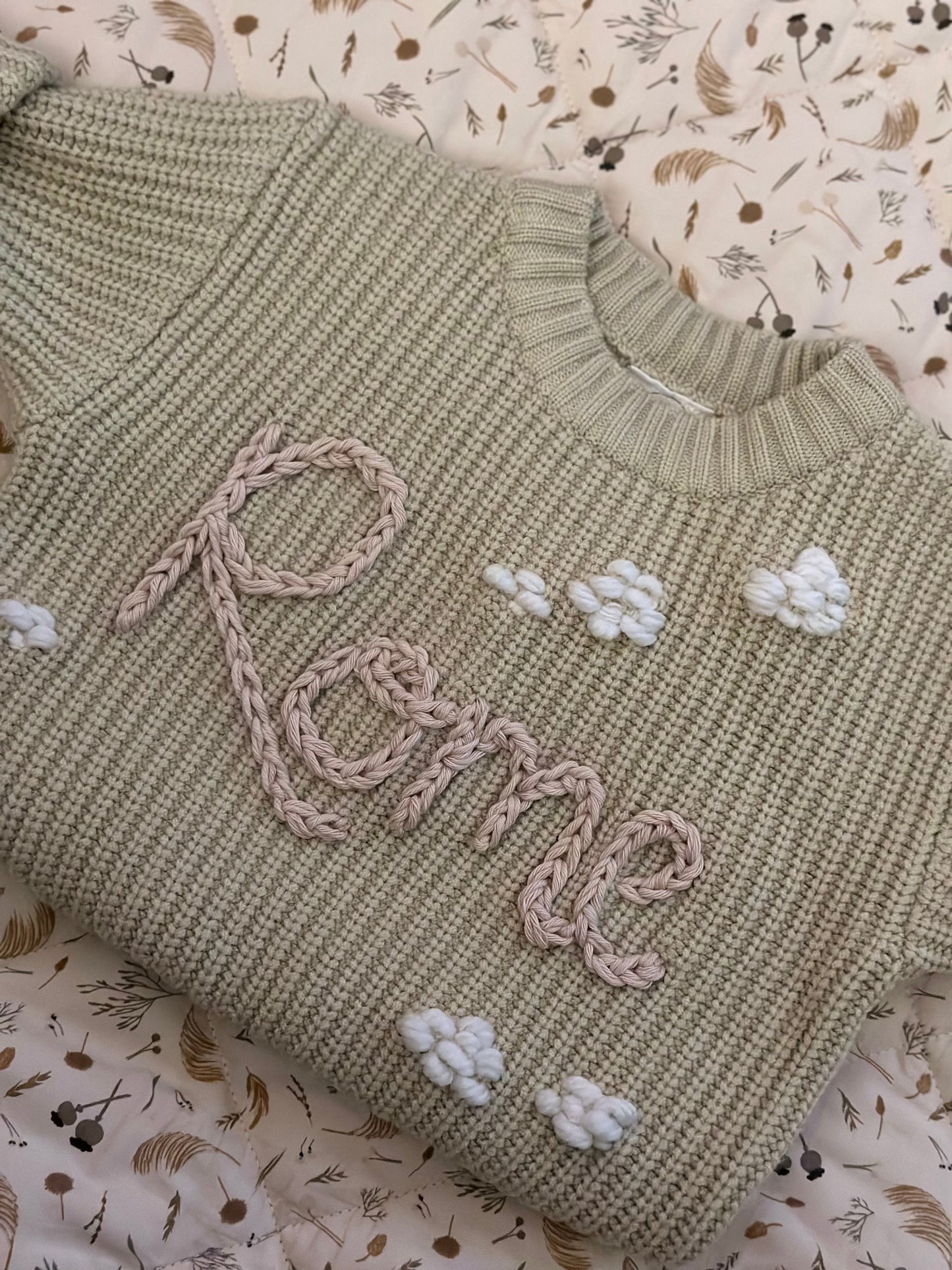 9-12 months- Personalised Knit