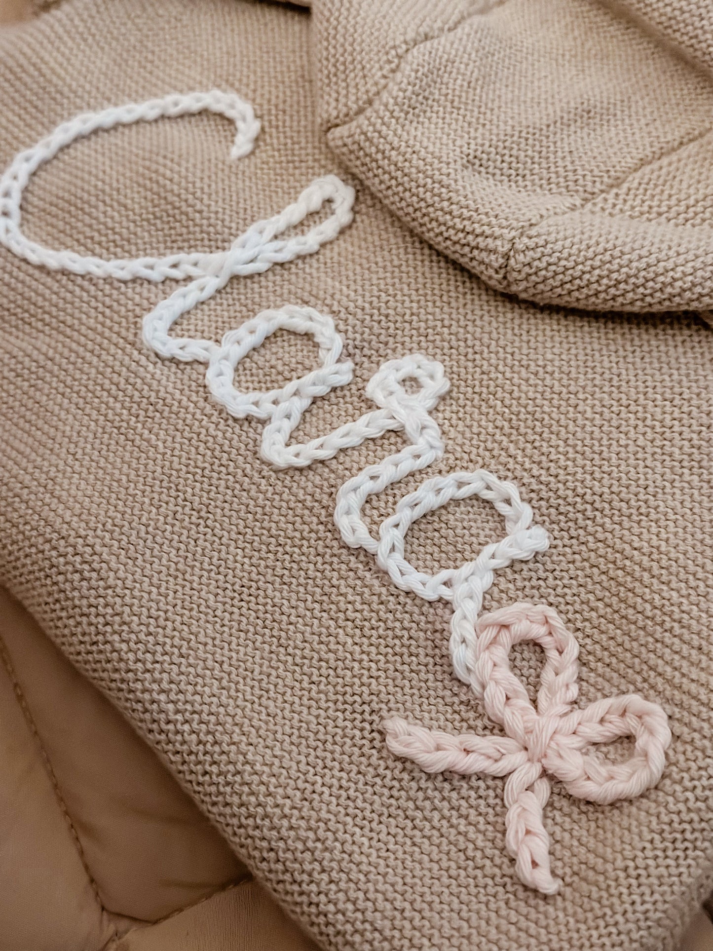 2-4 month-Personalised Baby Cardigan