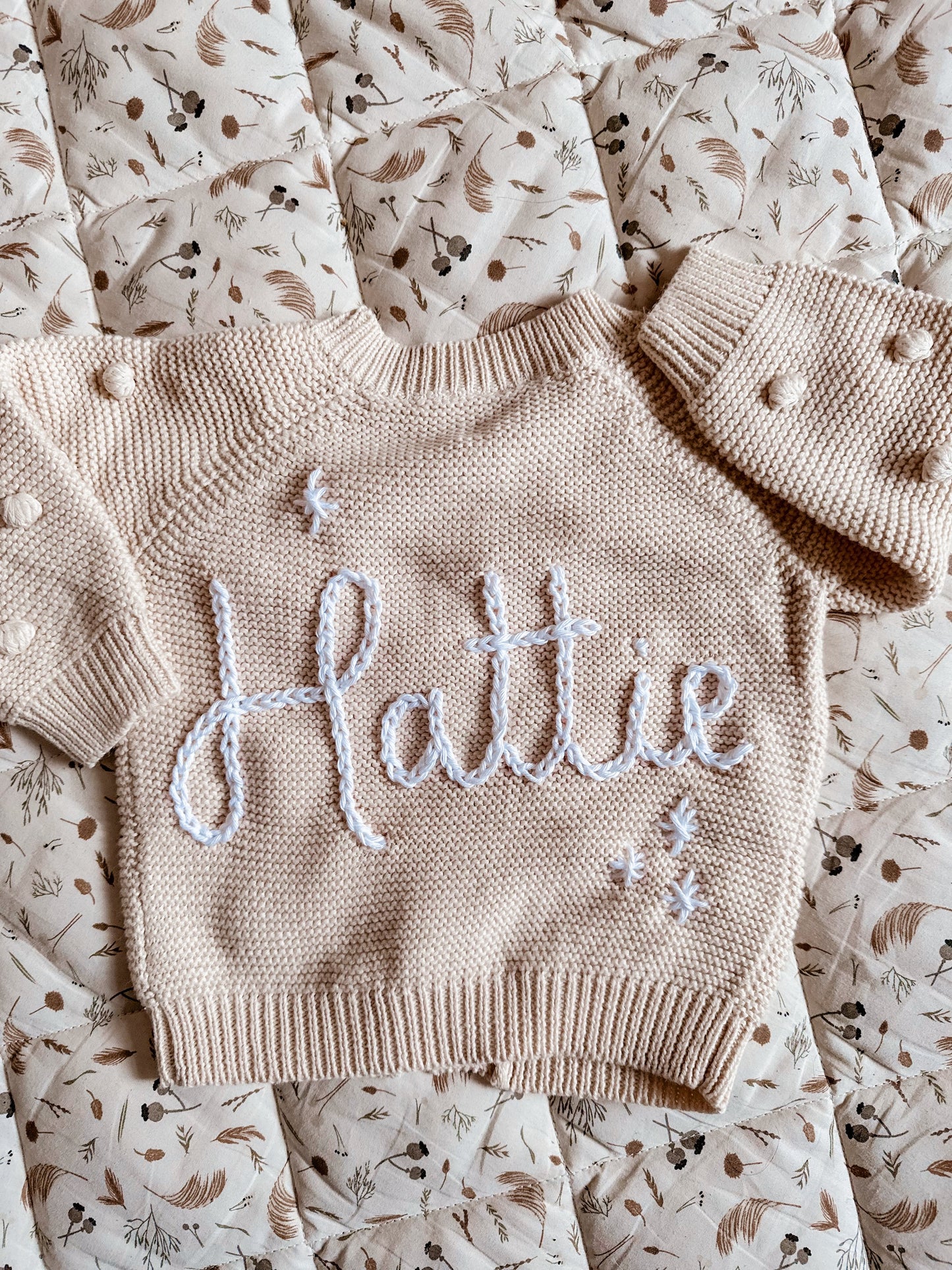 6-9 months Personalised Baby Cardigan