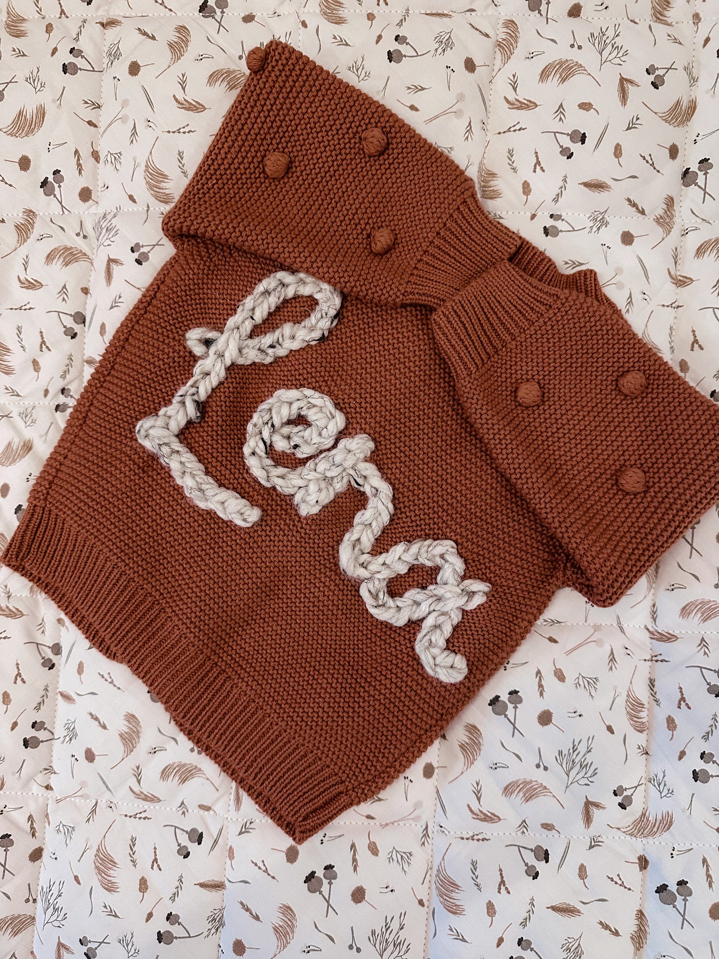 6-9 months Personalised Baby Cardigan