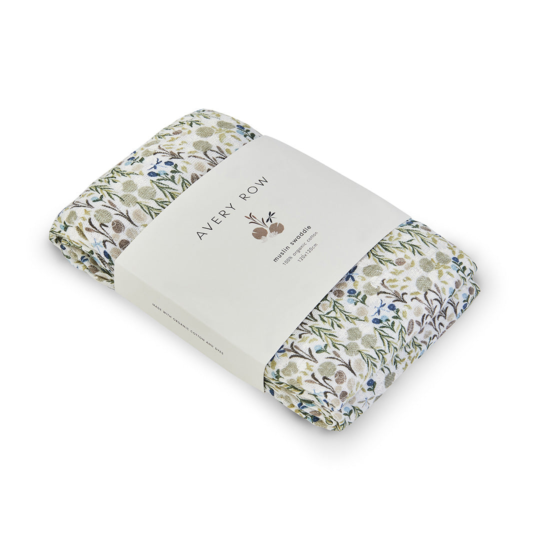 Organic Muslin Swaddle - Riverbank