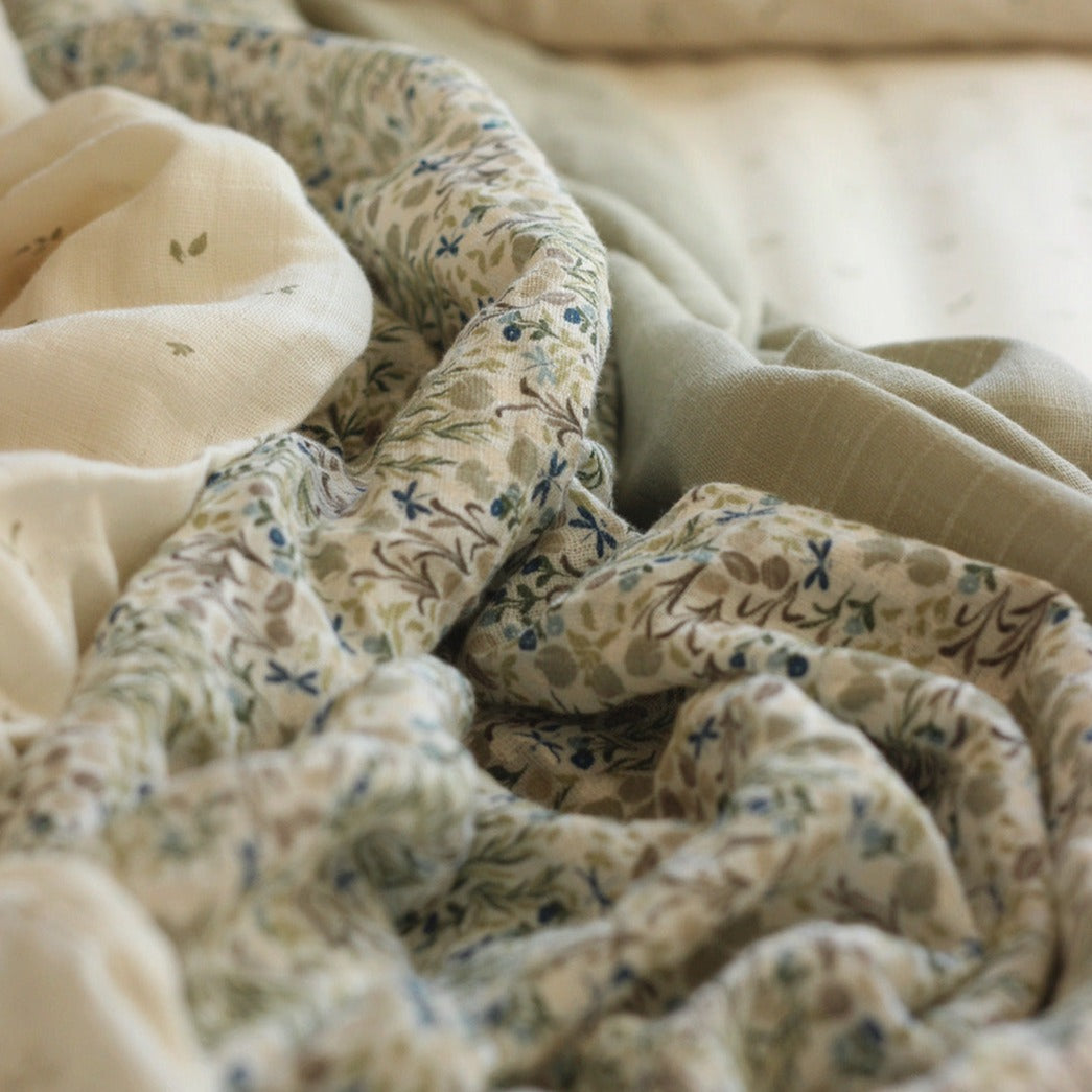 Organic Muslin Swaddle - Riverbank