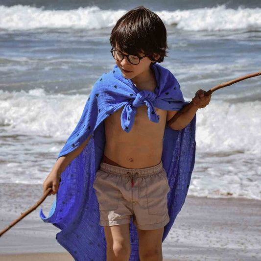 Muslin - Blue Hearts