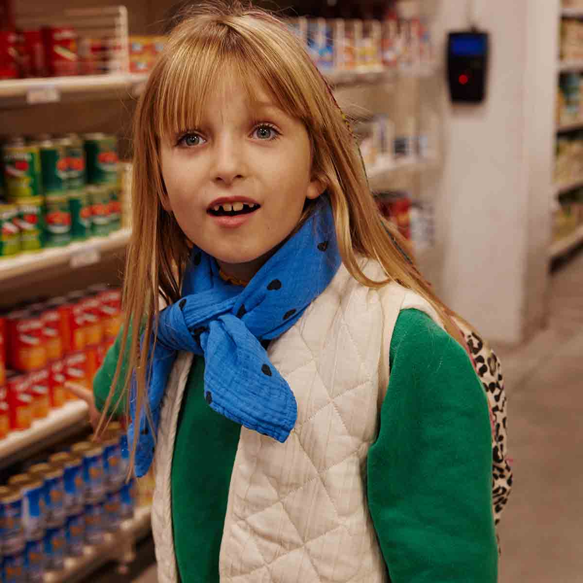 Muslin - Blue Hearts