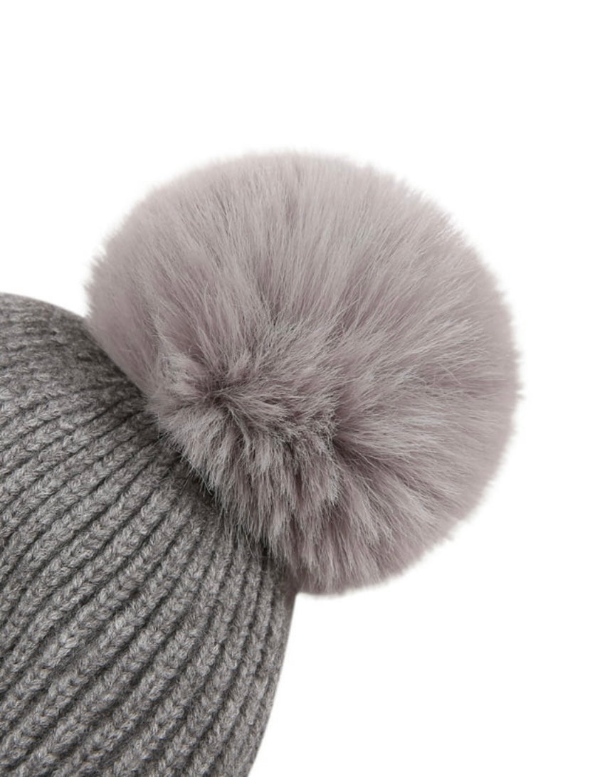 Pom Pom Beanie with Earflaps