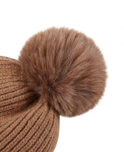 Pom Pom Beanie with Earflaps