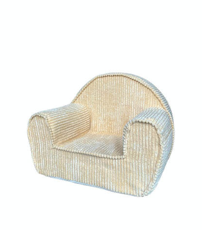 Corduroy Kids Chair- Sandy Yellow