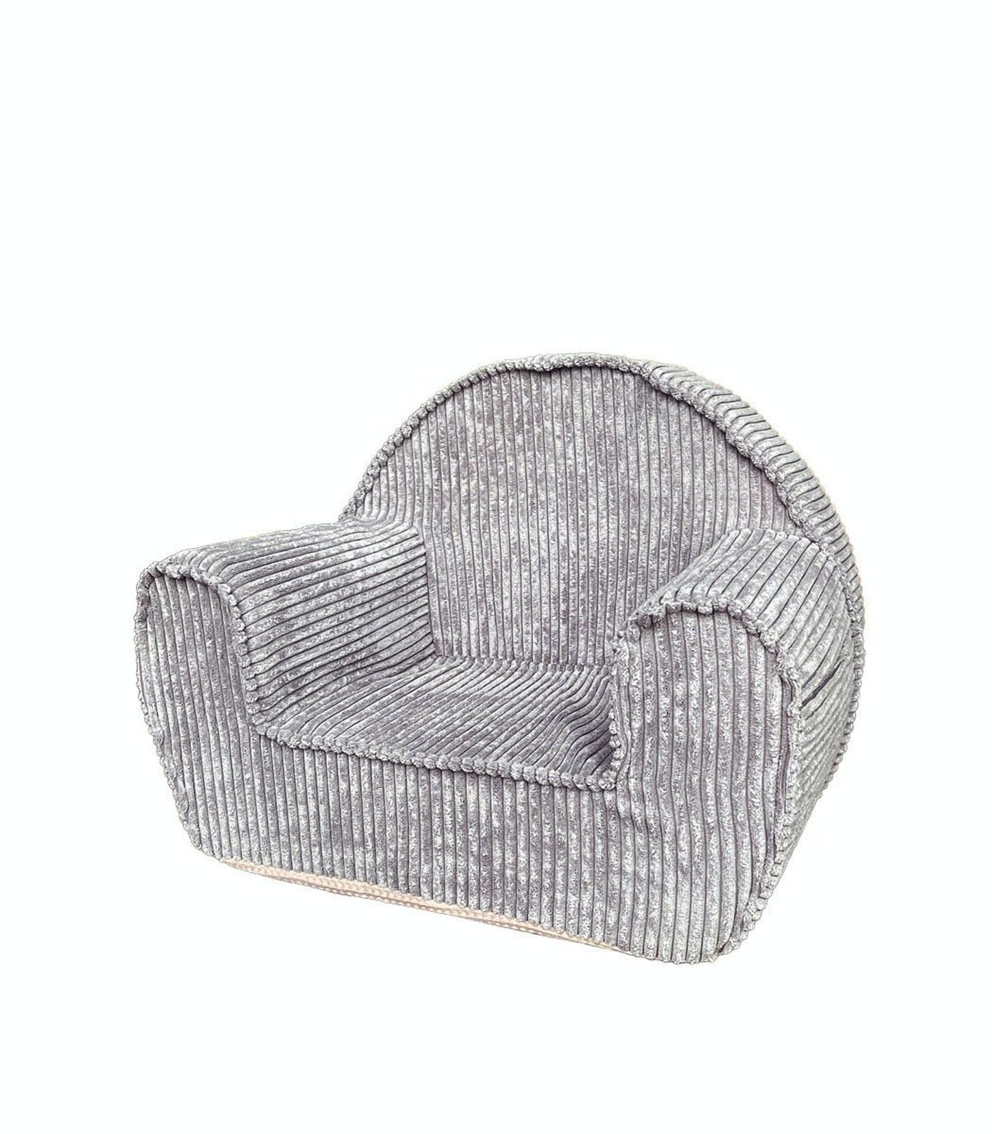 Corduroy Kids Chair- Blueberry Grey