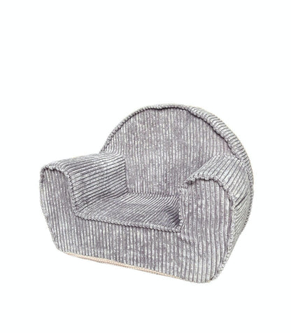 Corduroy Kids Chair- Blueberry Grey