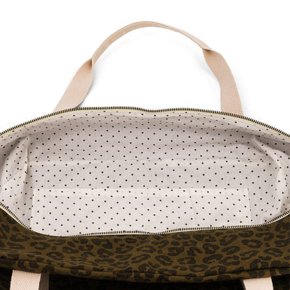 Maternity & Weekend Bag - Olive Leopard