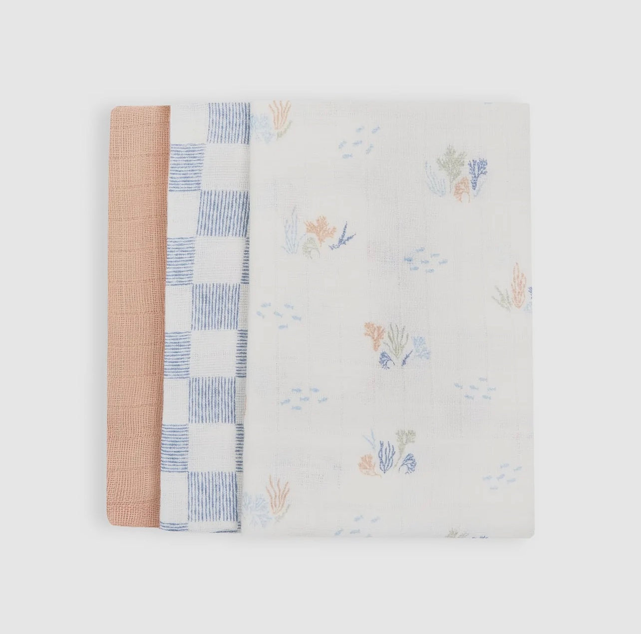 Organic Muslin Squares Set - Coastlines