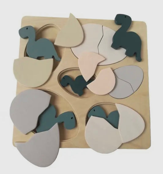 Dinosaur Eggs Wooden Puzzle