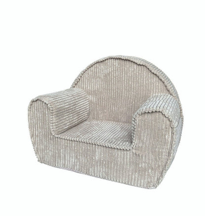 Corduroy Kids Chair- Soft Brown