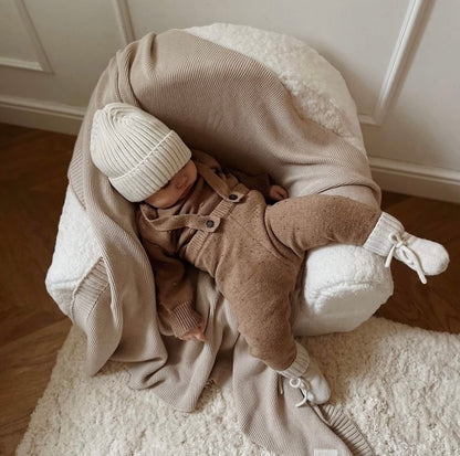 Personalised Boucle Toddler Armchair in Off White