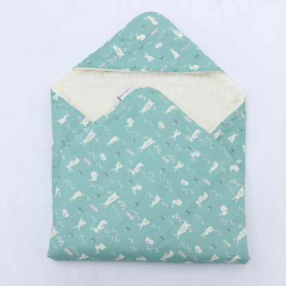 Little Love Blanket - Teal Bunnies