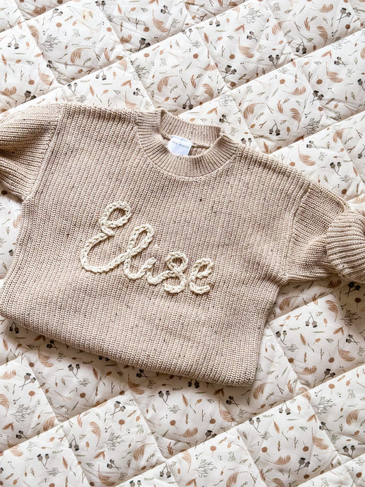 12-18mths Oversized Personalised Knit