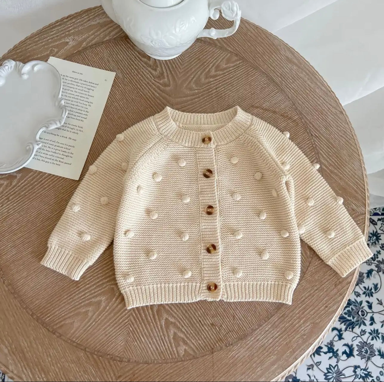 4-6 month- Personalised Baby Cardigan