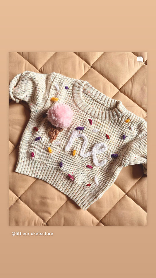 9-12 months- Personalised Knit