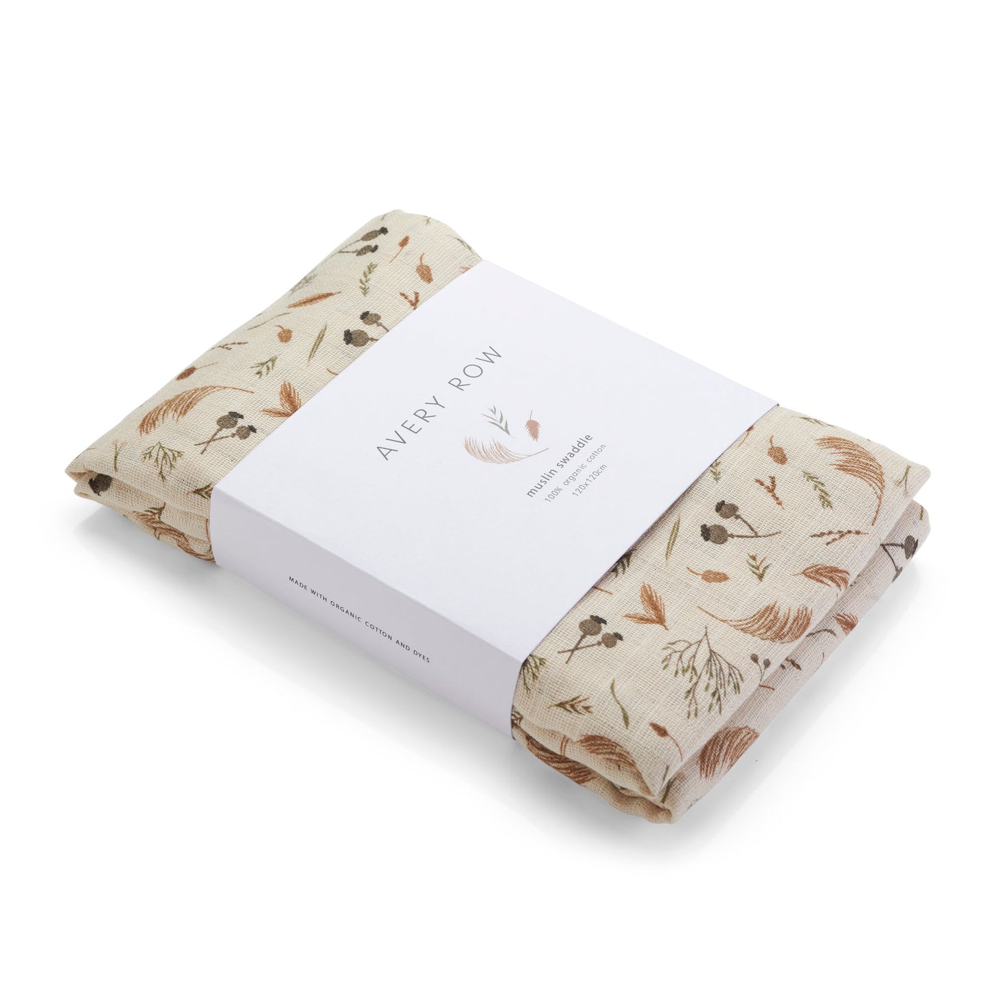 Organic Muslin Swaddle - Grasslands