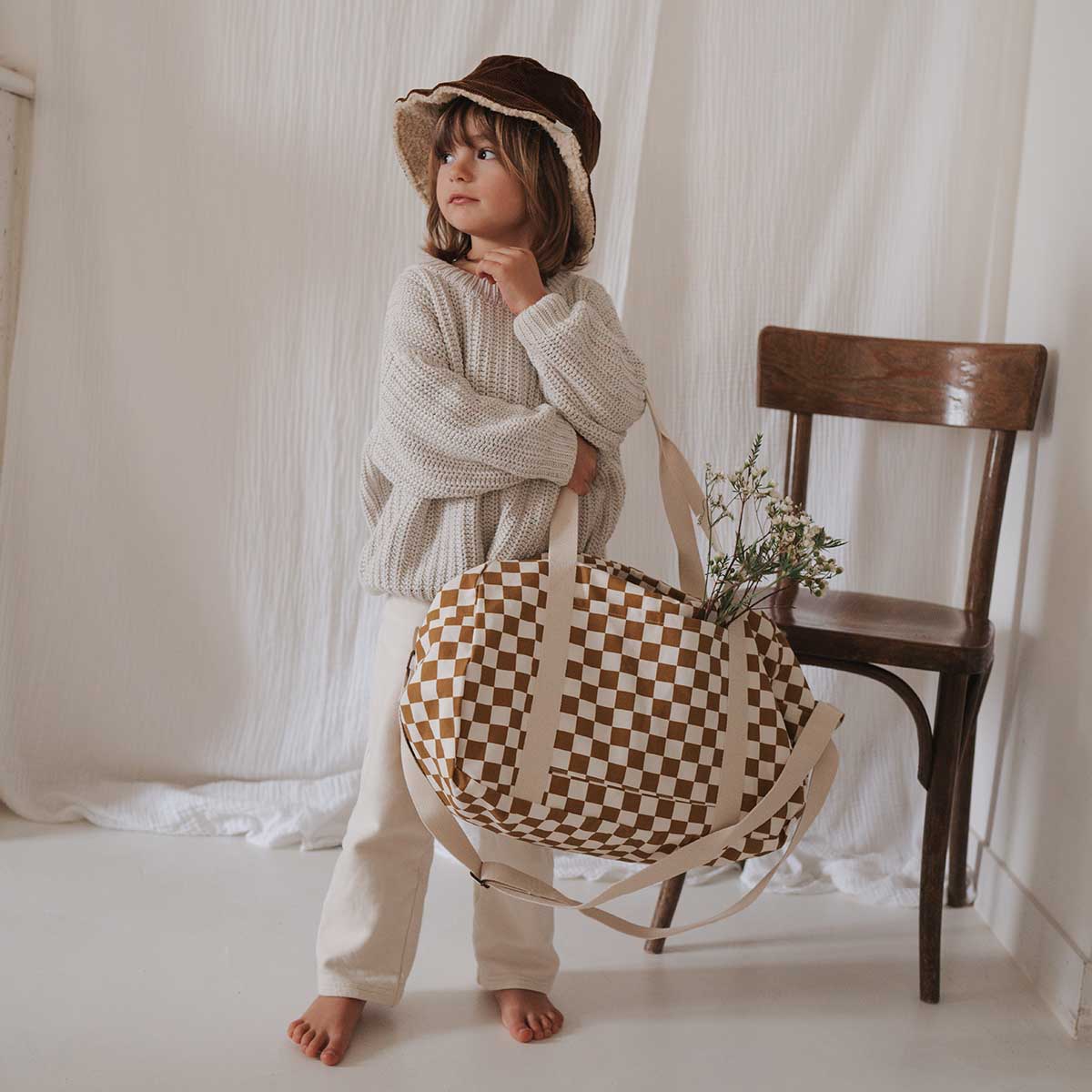 Maternity & Weekend Bag - Checkerboard